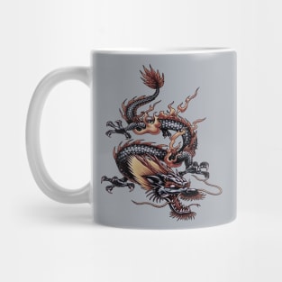 Chinese Dragon Painting Isolated Cut Out Mug